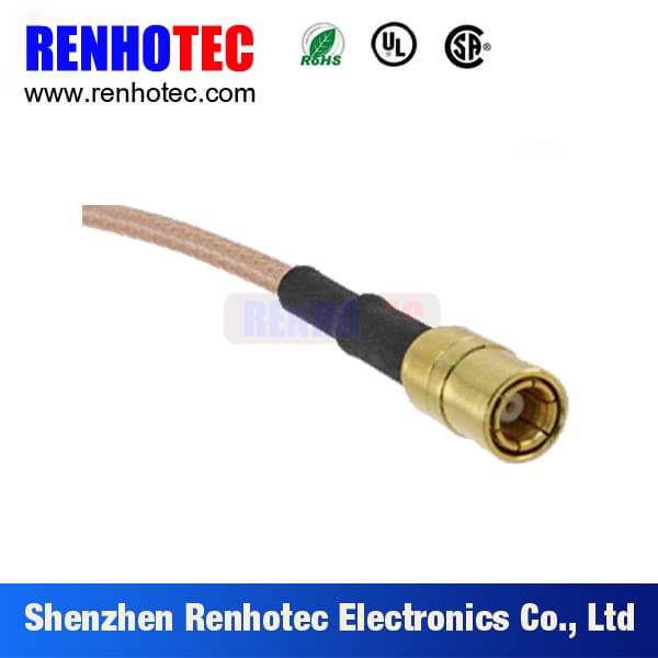 Gold Plated Crimp Cable RG174 RG179 SMB Male Connectors